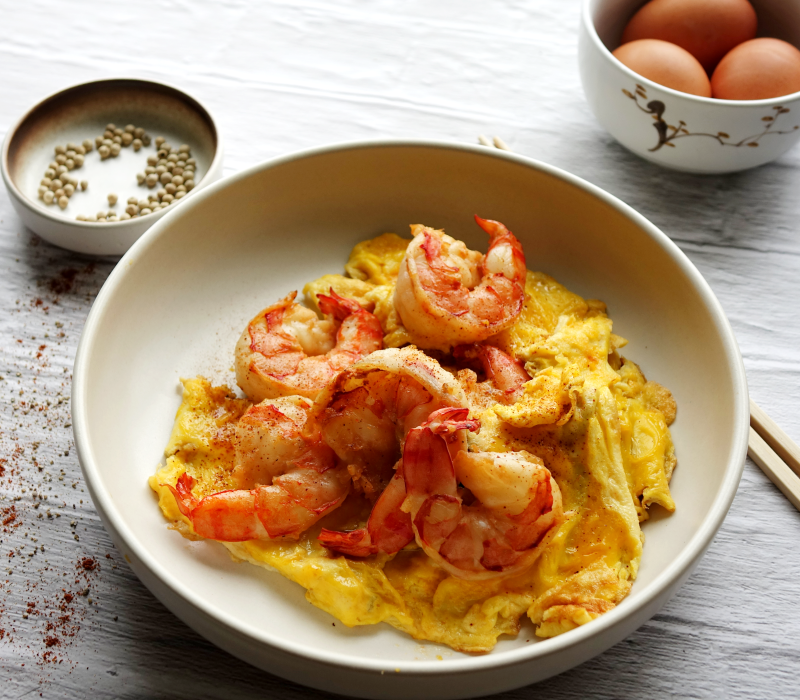 Shrimp and Egg Stir-Fry